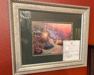 Thomas Kinkade Cottage by the Sea Framed Matted Print	14x17.5in	
Thomas Kinkade Cottage by the Sea Framed Matted Print	14x17.5in	
