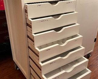 Rolling Sewing/Craft Cart Storage Organizer 37x20.5x41-67in HxWxD