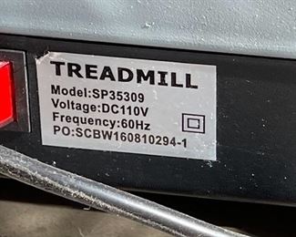 Costway Folding Treadmill SP35309		
