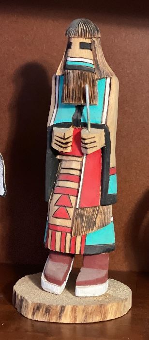 Carved Wood Kachina 9.5in H