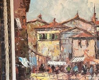 *ORIGINAL* Art Street Scene Painting	30x54.5in	
