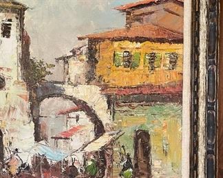 *ORIGINAL* Art Street Scene Painting	30x54.5in	
