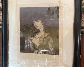 Antique Mezzotint Fred Miller Engraver W. Wontner Etching 30x26in