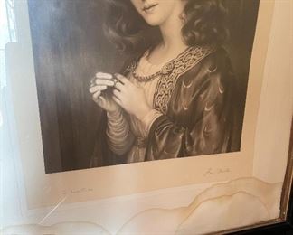 Antique Mezzotint Fred Miller Engraver W. Wontner Etching	30x26in	
