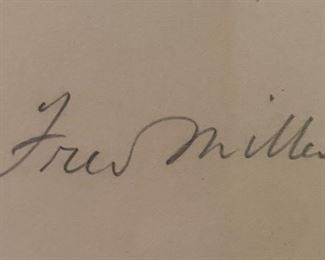 Antique Mezzotint Fred Miller Engraver W. Wontner Etching	30x26in	
