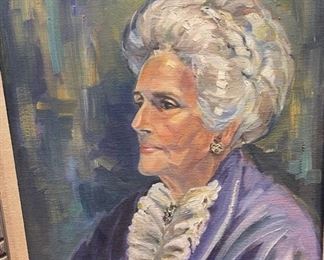 *Original* Art Lady Portrait Joyce Kroll 32x26in