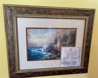 Thomas Kinkade The Light of Peace Framed Print	15x18in	
