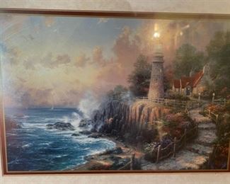 Thomas Kinkade The Light of Peace Framed Print	15x18in	
