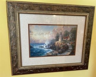 Thomas Kinkade The Light of Peace Framed Print	15x18in	
