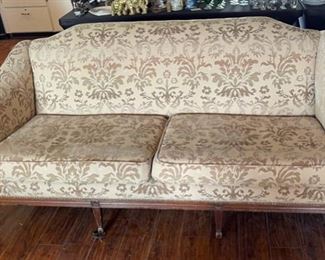 Vintage Wood Frame Sofa	34x79x32	HxWxD
