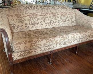 Vintage Wood Frame Sofa	34x79x32	HxWxD
