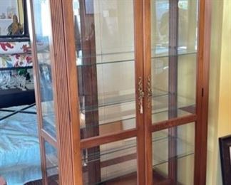 San Leandro Versailles Curio Cabinet 82x42x16in HxWxD