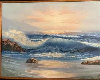 Original Art Crashing Waves	20x24in	HxWxD
