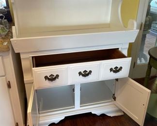 White Country Cabinet Dry Sink 51x40x19in HxWxD