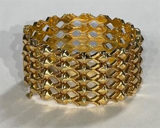 Vintage Italy 18k Gold .750 UNO 1 AR Bracelet UnoAErre	18k	
