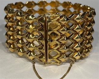 Vintage Italy 18k Gold .750 UNO 1 AR Bracelet UnoAErre	18k	
