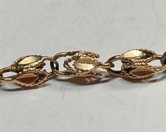 14k Rose Gold 7.5in Bracelet 14k