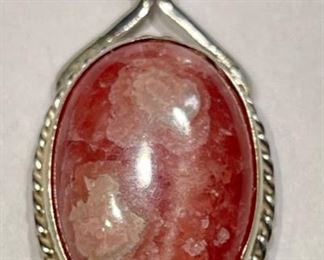 Sterling Silver Rhodochrosite Pendant	1	
