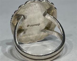 Native American Mother of Pearl Sterling Silver Ring	1	