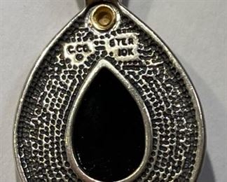 Coleman C.Co Black Hills 10k Gold Onyx Pendant	10k/.925	
