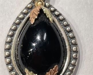 Coleman C.Co Black Hills 10k Gold Onyx Pendant	10k/.925	
