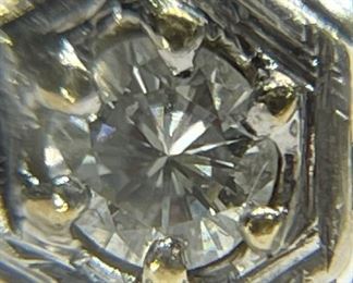 Antique Art Deco Platinum Diamond Wedding Set Engagement Ring Wedding Band PT
