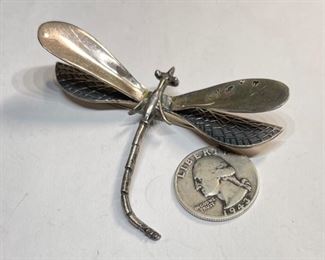 Sterling Silver Mexico Dragonfly Brooch TP-83	1	
