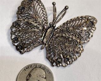 Sterling Silver Butterfly Pendant 1