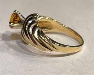 14k Gold Citrine Ring SZ 7.25	14k	
