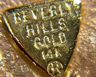 14k Gold Beverly Hills Gold Heart Pendant 14k