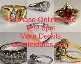 Purchase Online Wed 12/2 6pm
More Details aceofestates.com