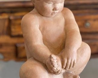 Terracotta Baby Sculpture BBW MPI Museum Pieces	17x9x8in	HxWxD
