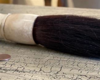 15in Asian Jade Bead Horse Hair Calligraphy brush	15in long	
