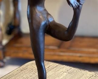 Metal Female Yoga Sculpture	13x5x4in	HxWxD
