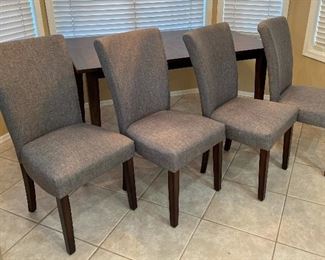 Paxton Collection Contemporary Dining Table w/ 4 Chairs	30x36x60in	HxWxD
