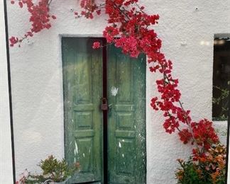 Santorini, Greece Framed Doorway Photo 	16x12in	
