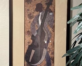 Phyllis Stephens Jammin Jazz Framed Print Bass	42x23.4x1.5in	HxWxD
