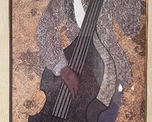 Phyllis Stephens Jammin Jazz Framed Print Bass	42x23.4x1.5in	HxWxD
