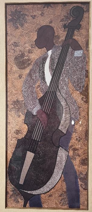 Phyllis Stephens Jammin Jazz Framed Print Bass	42x23.4x1.5in	HxWxD
