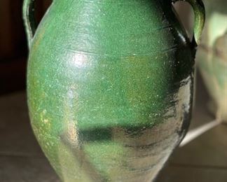 2 Handle Rustic Ceramic Decor Vase	21x16x13in	HxWxD

