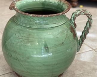 Green Pitcher Style Decor Vase	14x14x18in	HxWxD

