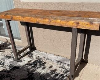 Rustic Wood & Iron Outdoor Console Table	36 x 67 x 19.5	HxWxD
