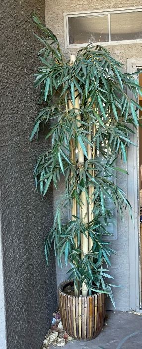 Faux Bamboo Outdoor Plant	87 in h	
