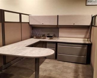 (17) Herman-Miller Action Office Panel System Cubicles, All Connected
