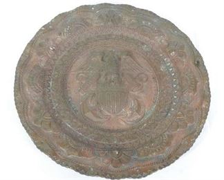 Heavy Single Decorative Stamped Plate