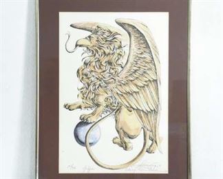 Griffin N. Chin Eriksen C 1995 Framed And Signed Print