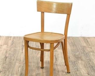 Authentic Italian Dining Chair With Curved Seatback
