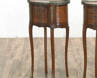 Pair Of Vintage Ormalu French Design End Tables 