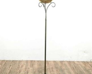 Torche Burnished Floor Lamp With Cup Accent