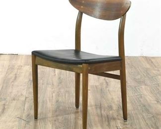 Domus Walnut Dining Chair With Latex Foam Rubber Seat